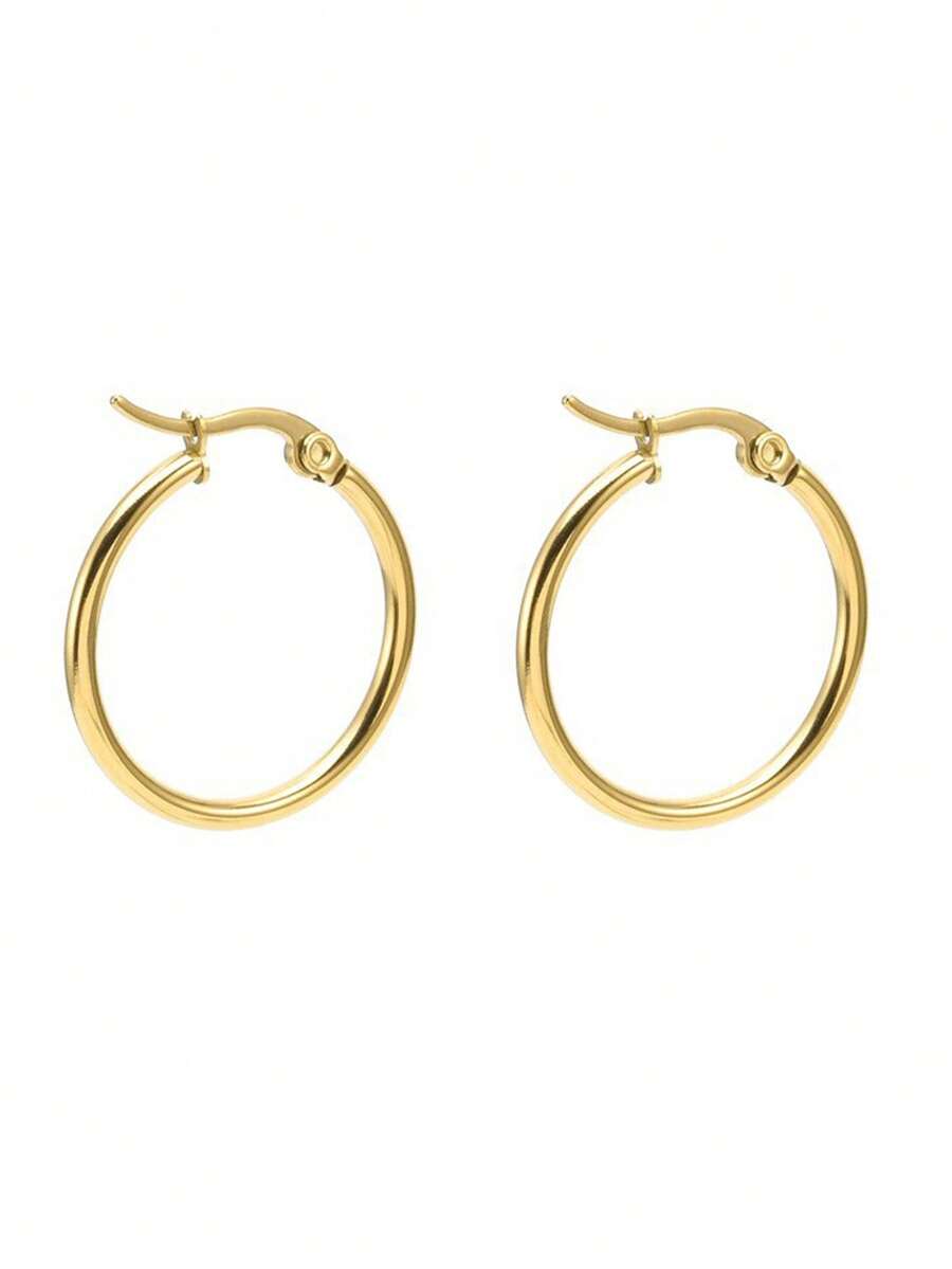 FOREVER QUEEN 1 par de brincos de argola Huggie de prata esterlina 925 para mulheres e meninas, brincos de argola hipoalergênicos e leves, brincos de argola circulares