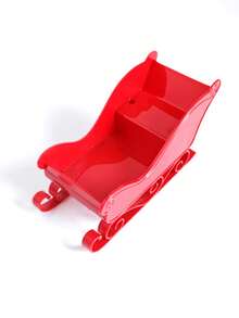 1 pezzo Modello di slitta natalizia, auto pianale, mini auto in plastica da slitta, decorazione auto da sci invernale