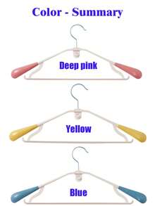 5pcs Wide Shoulder Seamless Non-Slip 360° Rotatable Simple Plastic Hangers, Suitable For Home/Dorm Room Laundry/Storage, Clothes Drying/Hanging