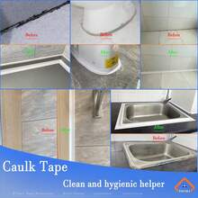 Self Adhesive White Caulk Tape - Waterproof | Bathroom, Toilet, Bathtub & Shower Sealing Strip