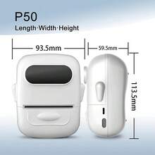 Marklife P50 Mini Portable Label Printer Support 12-50mm Self-Adhesive Labels Thermal Printer Sticker Printing Machine Pocket Inkless Bluetooth Adhesive Labels Maker Name Tag Labeller - Multicolor - View 8