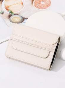 محفظة جلد طبيعي للنساء، محفظة صغيرة ذات تصميم بسيط وأنيق، مزودة بفتحات متعددة للبطاقات، مضادة للمغناطيس وسعة كبيرة