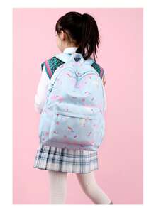 New Elementary School Girl Backpack Three-Piece Set Fashion Print Princess Style Foreign Trade - Black - View 4