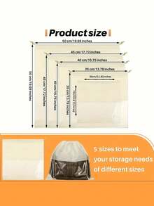 1pc Polyester Satin Dustproof Drawstring Bag For Jewelry,Silk Dustproof Drawstring Travel Storage Pouch,Portable Clothing Shoes Drawstring Bundle Pockets, High Capacity Dust Bags For Handbags,Self-Sealed Drawstring Storage Bag, Travel Supplies, Storage And Organization