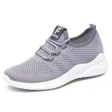 2025 New Women's Breathable Mesh Running Shoes - Lightweight Casual Sports Shoes. With Stable Support, Soft Rubber Sole And Solid Color Design, They Are Suitable Walking, Jogging And Daily Wear. They Are Fashionable And Comfortable Shoes. - Grey - View 5