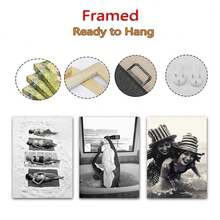 Set Of 1/3 Pcs Vintage Wall Arts Posters, Black And White Posters Vintage Fashion Posters, Modern Wall Decor, Office, Bathroom, Living Room, Bedroom, Home Decoration Unframed-Style