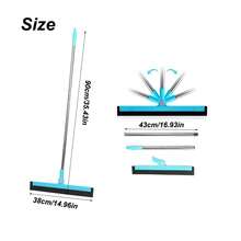 2pcs 35.43*14.96in Creative Removable And Rotatable Long Handle Floor Wet And Dry Magic Mop, Bathroom Glass Squeegee For Home Floor, Bathroom, Kitchen, Glass, Ceiling Mop, Holiday Gift, Birthday Gift - 藍色 - 查看 11
