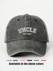 1pc Embroidered "FUNCLE THE FUN UNCLE" Washed Baseball Cap, Adjustable Outdoor Sun Protection Casual Hat For Spring Autumn, Travel Beach, Y2K Style Young Cap,Festival,Holiday - Embroidery - View 9