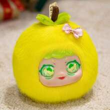 1pc Cute Macaron, Avocado, Strawberry Fruit Coin Purse, Plush Doll Bag Charm Crossbody Bag, Birthday/Christmas/New Year Gift, Figurine With Hard Plastic Interior