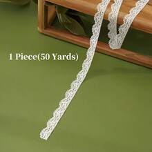 10条/包 - 共10码白色蕾丝花边，扇形蕾丝滚边缝纫蕾丝丝带，适用于工艺品、连衣裙、礼品包装、婚礼、家居装饰、鞋带、计划本、返校季、派对、用途广泛、节日 - 彩色 - 查看 15
