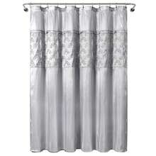 LUSH DECOR Maria Shower Curtain Red Single 72x72 Halloween-Fall Decor-Room Decor - Xám/Bạc - Xem 7