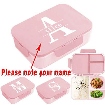 Organizador de Lancheira Personalizado com Tampa, Estojo Bento de Viagem, Recipiente de Preservação de Frescor, Armazenamento de Almoço DIY para Camping, Exterior, Utensílios de Mesa, Acessórios de Refeição Portáteis Personalizados, Multifuncional, Durável, Ornamental, Reutilizável, Requintado, Estiloso, de Alta Qualidade, Colorido, Casa e Vida, Cozinha e Jantar, Louça Personalizada