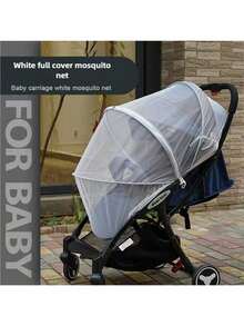 Infant Stroller Mosquito Net, Full Enclosed High Density Mesh Universal Stroller Mosquito Net, Baby Umbrella Stroller Anti-Insect Zipper Mosquito Net - Multicolor - View 12