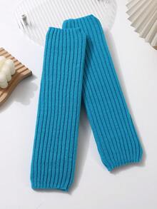 1 双女式条纹图案多色腿套，针织加厚保暖休闲腿套，中筒腿套，适合秋冬季 - 多色 - 查看 17