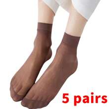 5/10/20/30 Pares de Meias Soquete de Cor Sólida, Uso Casual para o Dia a Dia e em Casa