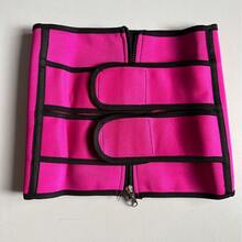 1pc Women's Waist Trainer, Waist Cincher, Sauna Sweat Waist Belt, Sports Waist Belt, Waist Trimmer, Waist Slimming Belt, Abdominal Trainer - Hot Pink - View 2