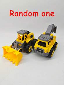 1 chiếc xe đồ chơi lắp ráp và tháo rời dành cho trẻ em, xe đồ chơi tự lắp ráp với chủ đề xe xây dựng và xe cứu hỏa, tương thích với các khối xếp hình nhỏ, phụ kiện màu ngẫu nhiên. - Nhiều màu - Xem 9