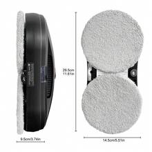 PuRuiKai Smart Window Cleaning Robot – Auto Glass Cleaner With Remote & Edge Detection - EU C Type Plug(220-240V) - View 4