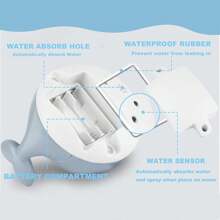 1 件带灯的婴儿洗澡玩具，喷水儿童浴室玩具，浴缸幼儿洗澡玩具，男孩女孩游泳池浴室鲸鱼喷水玩具，婴儿浴缸水上游戏洗澡玩具（不含电池）（使用后取出电池）婴儿玩具、洗澡玩具、幼儿玩具、儿童水上玩具、游泳玩具、男婴、球坑、婴儿浴盆、新生儿婴儿玩具、4 个月婴儿玩具、沐浴球、新生儿、婴儿玩具、洗澡玩具、婴儿洗澡