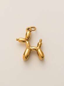 1pc Fashion Gold Animal Series Lion Elephant Whale Big Dog Sea Turtle Unicorn Exquisite Pendant, Electroplated 18K Gold, Waterproof And Sweatproof, Suitable For DIY Necklaces, Bracelets, Earrings, Keychains, Bag Chains, Shoe Buckle Accessories, Women's Jewelry Accessories, DIY Accessories - Gold - View 11