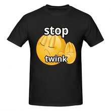 Stop Twink Meme  Embrace The Hilarity, Emoticon Deny, Stop63 - Hitam 1 - View 1