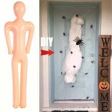 4.92 英尺全尺寸充气人体模型 DIY 万圣节装饰角色扮演道具充气假人完美装扮和服装、万圣节、感恩节礼物万圣节礼物秋季、万圣节装饰 - 彩色 - 查看 6
