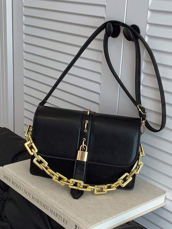 New Spring/Summer Fashion High-End Chain Strap Handbag, Underarm Motorcycle Bag, Shoulder Messenger Crossbody Bag
