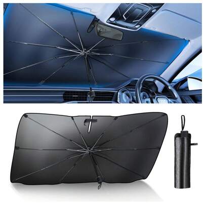 Car Sunshade, Suitable For Car Front Windshield, Blocks UV Rays, Car Windshield Sunshade, Foldable Sunshade, Sun Visor, Suitable For Most Car Models, Keeps The Vehicle Cool And Insulated