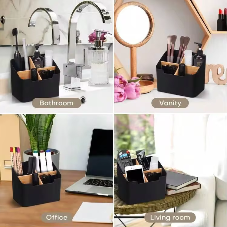Remote Control Organizer TV Remote Holder For Table Multipurpose Desktop Storage Box Bedroom Living Room Organizer - Multicolor - View 6