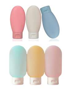 6pcs Travel Bottles Set For Gel, Shampoo, Refillable Travel Containers, Leakproof Bottles For Gel, Shampoo, Lotion, Body Wash, Hand Wash And Cosmetics, Bathroom Accessories, Room Decor - Multicolor - View 20