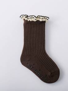 1双婴儿蕾丝边薄款船袜，春秋季 - 彩色 - 查看 28