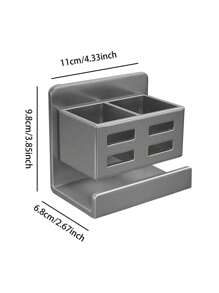 1 件装牙刷架壁挂式支架，无需钻孔，收纳整理器浴室配件