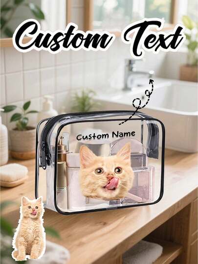 حقيبة مكياج مخصصة بصورة قطة، هدية ذات موضوع قطة جميلة، حقيبة مستحضرات تجميل للمسافرين محبي الحيوانات الأليفة الصغيرة، حقيبة تخزين مزودة بسحاب، مناسبة للمراهقين والبنات والأخوات، لوازم حيوانات أليفة ممتعة، ديكور عيد الميلاد وعيد الحب، منظم مكياج، حقيبة مكياج صغيرة، صندوق مكياج صغير للسفر، حامل فرش المكياج، وعاء مستحضرات التجميل، حقيبة مكياج، ضروريات السفر، إكسسوارات نسائية، لوازم السفر، حقيبة مكياج للمدرسة، حقيبة مكياج للعطلات، حقيبة مكياج لعطلة الشتاء