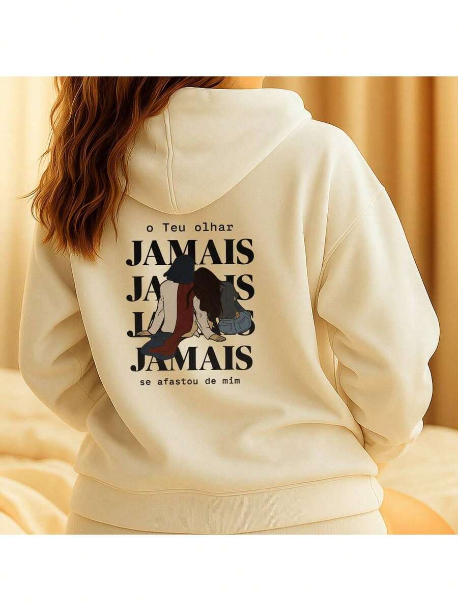 Women's  Sweatshirt With Christian Jesus Print 100% Cotton Cold Weather Blouse - trắng - Xem 1