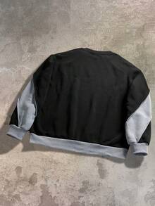 Men's Casual Patchwork Sweatshirt, New Autumn, Long Sleeve Top - Light Grey - View 3