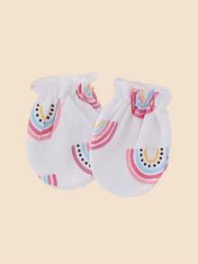 15双新生儿手套防抓手套柔软弹性婴儿手套0-3个月男婴女婴适用 - 15pairs - 查看 8