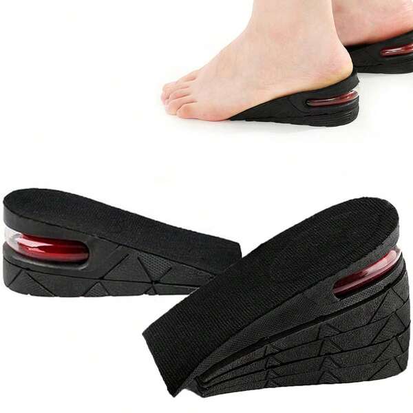 Increase 3-7.5cm New Height Increase Insole Adjustable 3-Layer Air Cushion Invisible Pads Soles Insoles Inserts For Shoes