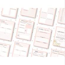 105-Page Prayer Journal With Bible Study & Gratitude Tracker - Spiral Bound Spiritual Growth Daily Planner, Psalm 46:5 Theme, Rose Design, Affirmation & Reflection Pages, Floral Cover