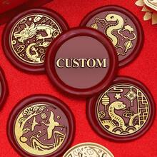 Personalised Wax Seal Stamp ,Custom Your Own Design Wax Seal Stamp, Personalized Your Own Logo Stamp, Wedding Wax Seal, Wax Seal Stamp Kit - Multicolor - View 9