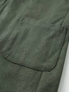 Men's Autumn/Winter Lapel NeckDouble Pocket Single-Breasted Coat