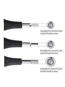 TOSUOD Bicycle Repair Tool, Mountain Bike Repair Three Headed Wrench, Multifunctional Hexagonal Y-Shaped Tool - Black - View 11