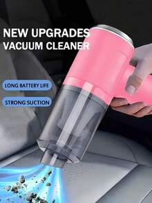 Easypie Selection 3-In-1 Handheld Vacuum Cleaner - 2000mAh, Fast Charging And Strong Wet/Dry Suction For Car, Home, And Pets, USB-C Charging, Washable Filter, Low-Noise Air Purifier & Multi-Nozzle Kit, A Must-Have For Car Detailing, Keyboard Cleaning, Desk Organization, Driver's Interior Care, And Home Cleaning Gadget Enthusiasts