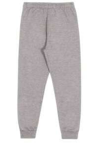 SET OF 3 CHILDREN'S PLUSH SWEATPANTS - Grey - View 2