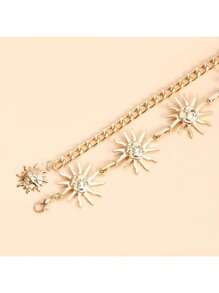 1pc Personalized Small Smiling Face, Exquisite And Fashionable Sunflower Waist Chain, For Festivals, Daily Life, Beaches, Vacations, Parties