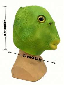 1pc Funny & Creative Prop, Modern Style Fish Head Mask, Adult Party Costume Fish Head Mask, Unisex, Suitable For Easter,Halloween,Carnival, Masquerade Ball, Party & Holiday Amusing Prank Prop [Small Holes May Appear Due To The Thermal Expansion And Contraction Of The Material, Which Is A Normal Phenomenon And Not Related To The Product Quality]