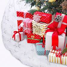 1 قطعة تنورة شجرة عيد الميلاد الفاخرة، تنورة قماش أبيض، حفلة عيد الميلاد المجيد، ديكور شجرة عيد الميلاد، رأس السنة، سجادة ديكور شجرة عيد الميلاد، أفضل هدايا، ديكور منزلي لعيد الميلاد، ديكورات عيد الميلاد، ديكور غرفة، شتاء