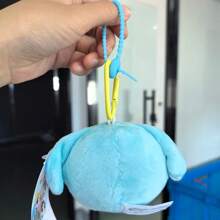 THE POWERPUFF GIRLS 8cm Powerpuff Girls Plush Hanging Ornament, Cute Round Rabbit, Dog, Bear Stuffed Animal Keychains, Birthday Gift