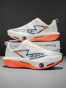 Men's Breathable Road Running Shoes - Shock-Absorbing & Wear-Resistant Sole, EVA Cushioning, Lightweight Low-Top Sneakers With Striped Design, Suitable For Gym, Jogging And Daily Wear, Fashionable Sports Style With EVA Soft Insole