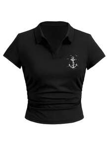 Women T-Shirts - 黑色 - 查看 1