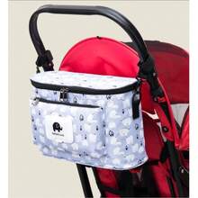 Túi đựng tã hoạt hình, Túi treo xe đẩy em bé, Túi đựng đồ, Túi đựng tã, Móc treo giỏ xe đẩy, Phụ kiện xe đẩy - Nhiều màu - Xem 3